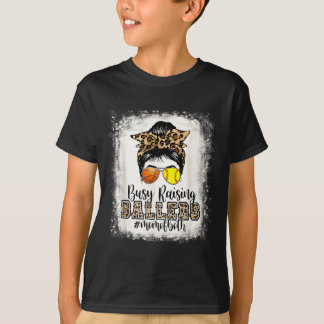 Busy Raising Ballers Mom Of Both Basball Softball T-Shirt