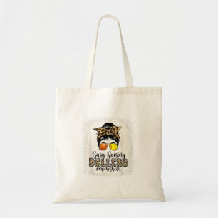 Busy Raising Ballers Mom Of Both Basball Softball Tote Bag