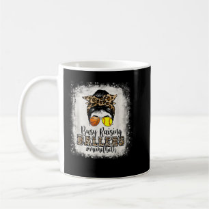 Busy Raising Ballers Mom Of Both Basketball Softba Coffee Mug