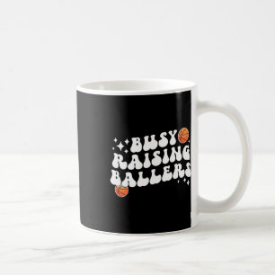 Busy Raising Byllers Bysketbyll Mom Of A Bysketbyl Coffee Mug