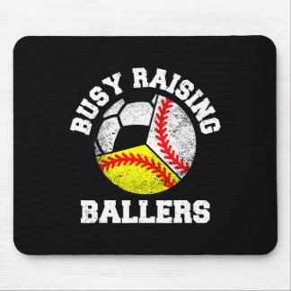 Busy Raising Llers Funny Sell Softll Soccer Mom _1 Mouse Pad