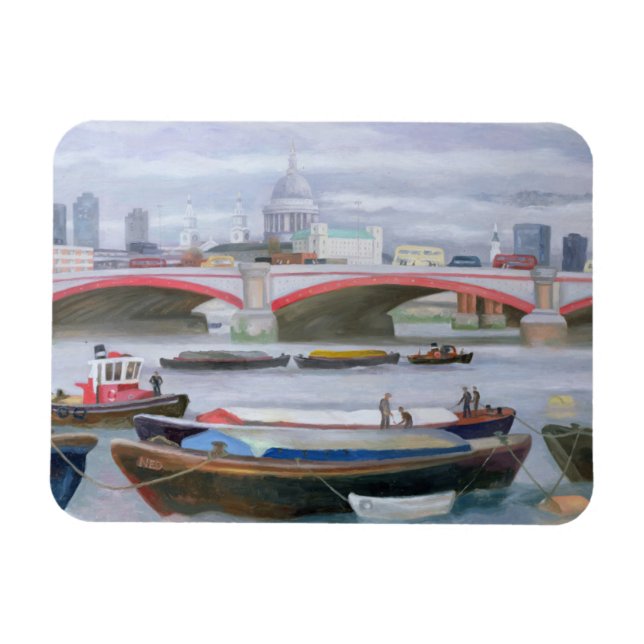 Busy Scene at Blackfriars 2005 Magnet (Horizontal)