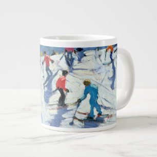 Busy Ski Slope Lofer 2004 Large Coffee Mug