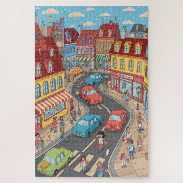 Busy Town jigsaw puzzle (Vertical)