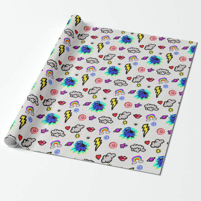 Busy Wrapping Paper (Unrolled)