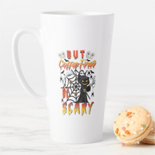 But Coffee First Be Scary copy Latte Mug