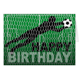 But de terrain de football de joyeux anniversaire
