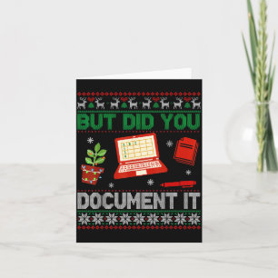 But Did You Doent It Funny Office Christmas Ugly S Card