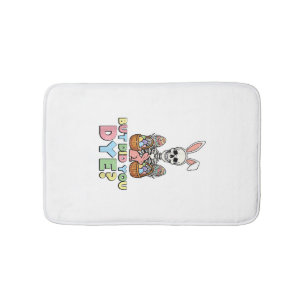 But Did You Dye Skeleton Eggs Funny Easter Men Wom Bath Mat