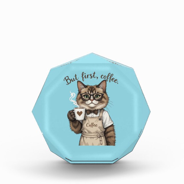 But First, Coffee Cat Photo Block (Front)