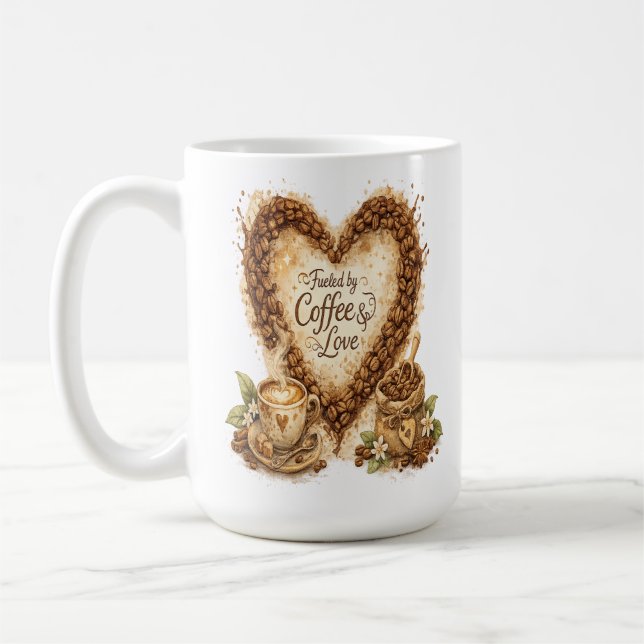 But First, Coffee Cozy Vintage Mug (Left)