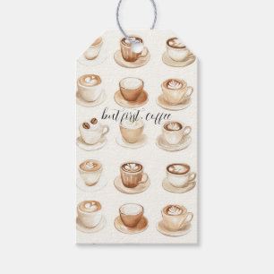 But First, Coffee Cups Gift Tags