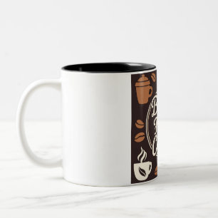 "But First, Coffee" - Fuel Your Day Two-Tone Coffee Mug