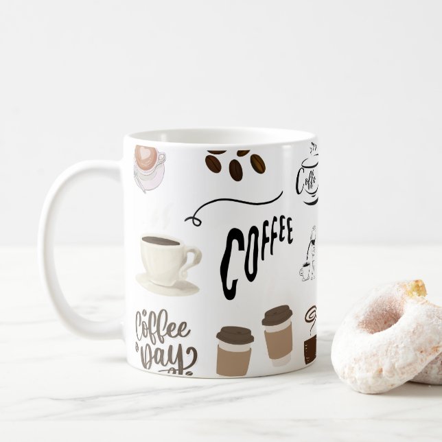 But First, Coffee Mug | Funny Coffee Lover Ceramic (With Donut)