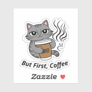 But First, Coffee - Personalized Cat Lover's 