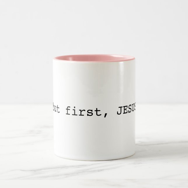 but first, JESUS Inspirational Coffee Mug (Center)