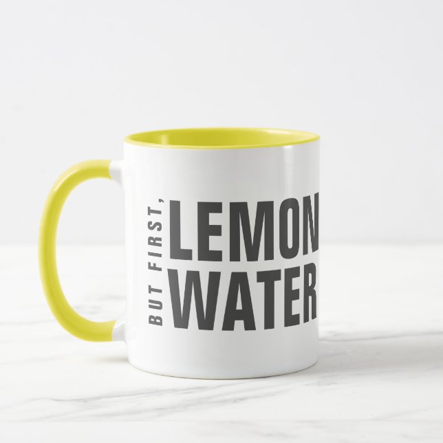 But First, Lemon Water Mug (Left)
