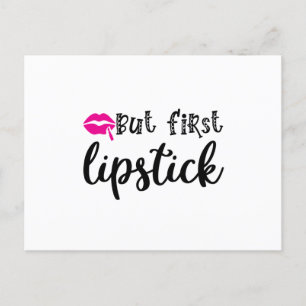 But first lipstick postcard