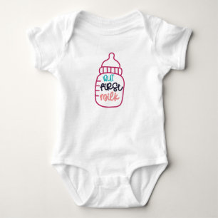 But First Milk Baby Bodysuit