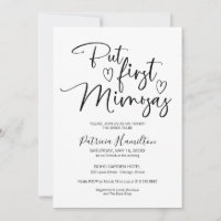 But First Mimosas Minimalist Bridal Shower