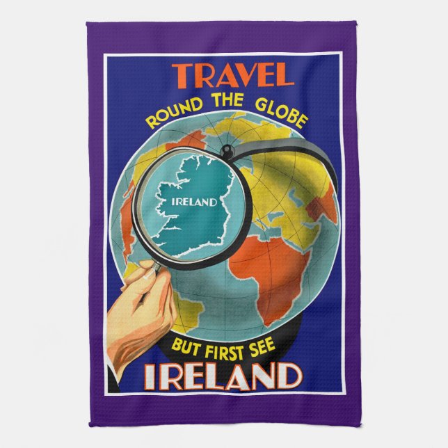 But First See Ireland! Kitchen Towel (Vertical)