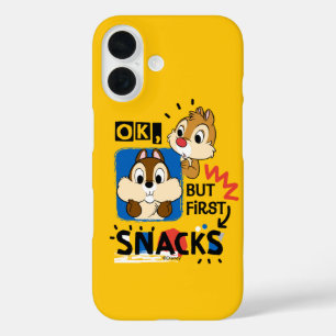 But First Snacks Chipmunks iPhone 16 Case