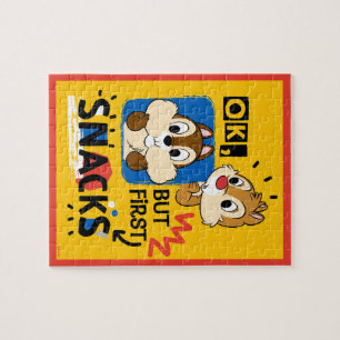 But First Snacks Chipmunks Jigsaw Puzzle