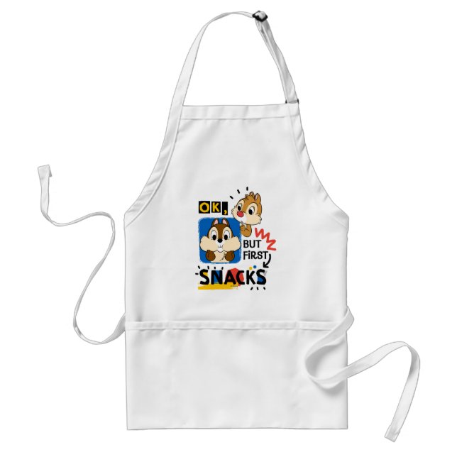 But First Snacks Chipmunks Standard Apron (Front)