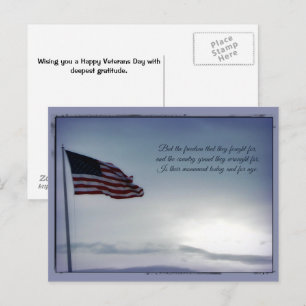 But for Freedom Fought  ... Veterans Day Postcard