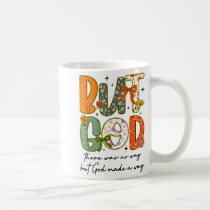But God Christian Autumn Thankful Coquette Bow Tha Coffee Mug