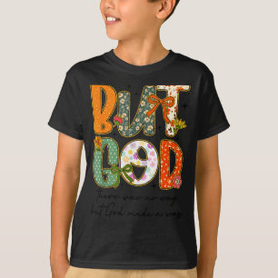 But God Christian Autumn Thankful Coquette Bow Tha T-Shirt
