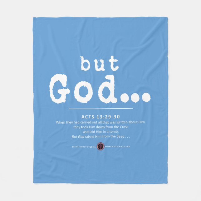 But God Fleece Blanket (Front)