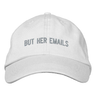 But her emails pink custom text modern embroidered hat