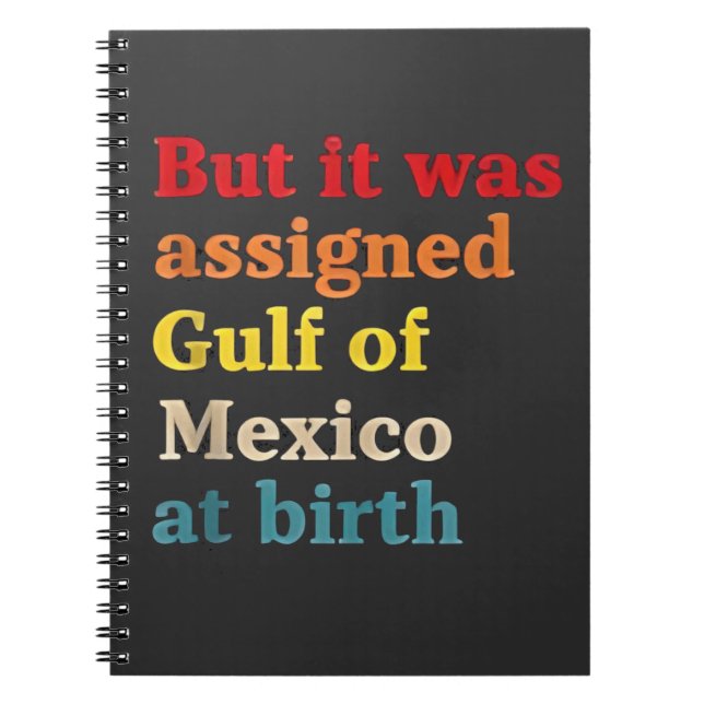 But It Was Assigned Gulf of Mexico at Birth Notebook (Front)