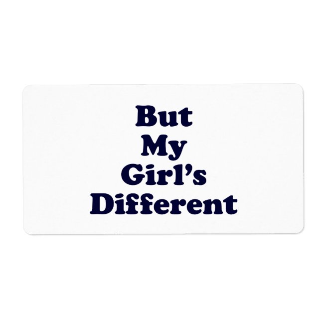 But My Girl's Different (Front)