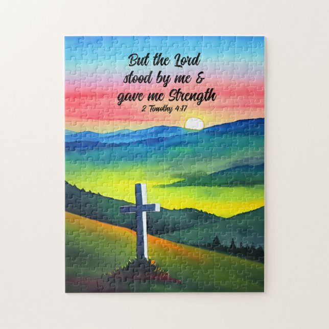 But The Lord Stood By Me Jigsaw Puzzle (Vertical)