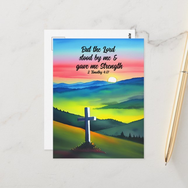 But The Lord Stood By Me Postcard (Front/Back In Situ)