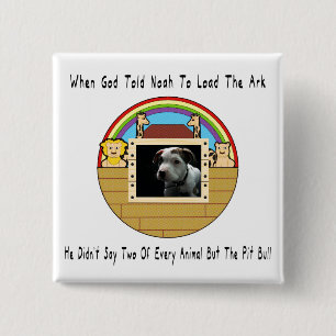 But The Pit Bull 2 Inch Square Button