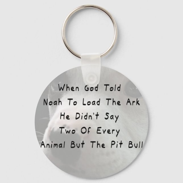 But The Pit Bull Keychain (Front)