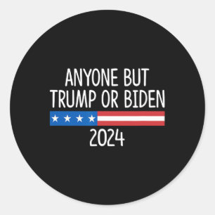 But Trump Or Biden 2024 -  Classic Round Sticker