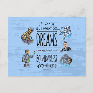 But What Do Dreams Know of Boundaries Earhart Postcard