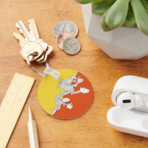 Butane flag keychain