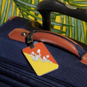 Butane flag luggage tag