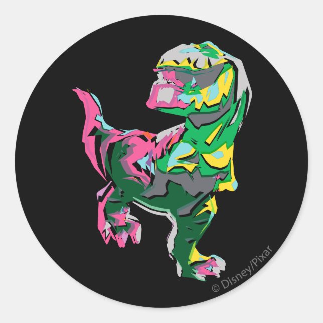 Butch Abstract Silhouette Classic Round Sticker (Front)