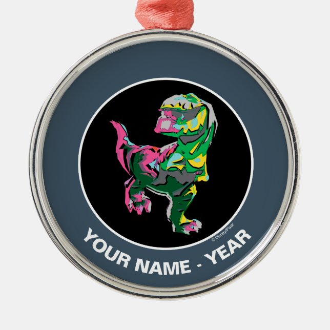 Butch Abstract Silhouette Metal Ornament (Front)