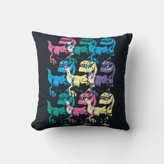 Butch Colour Stamp Throw Pillow (Front)
