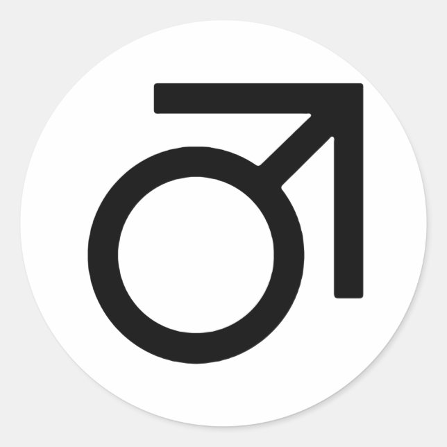 Butch Gender Symbol Classic Round Sticker (Front)