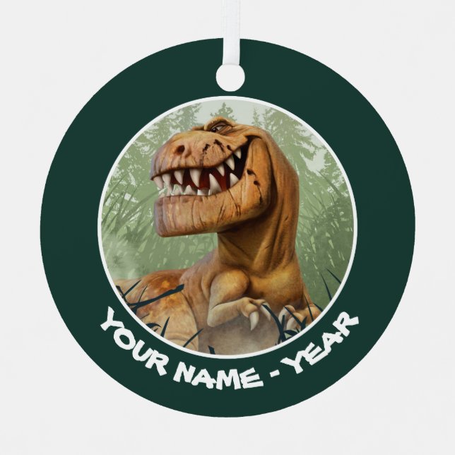 Butch In Forest Metal Ornament (Front)