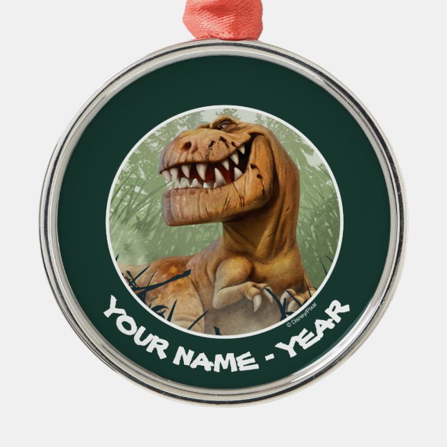 Butch In Forest Metal Ornament (Front)