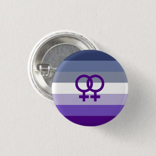 Butch Lesbian Love WLW Pride 1 Inch Round Button